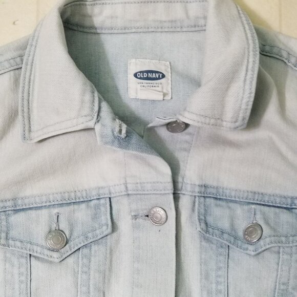 Old Navy Jeans Jacket Tag  M Light Wash Denim Ladies - Picture 4 of 8